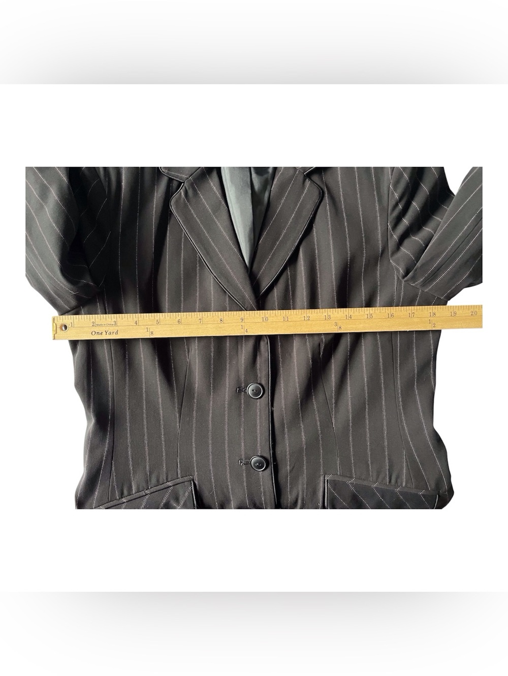 Evan-Picone Women's Pinstripe Blazer,10 - Picture 7 of 8
